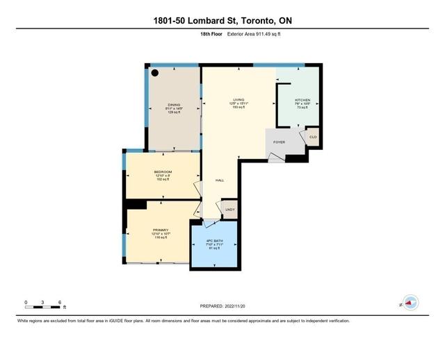1801 - 50 Lombard St, Condo with 2 bedrooms, 1 bathrooms and 1 parking in Toronto ON | Image 13