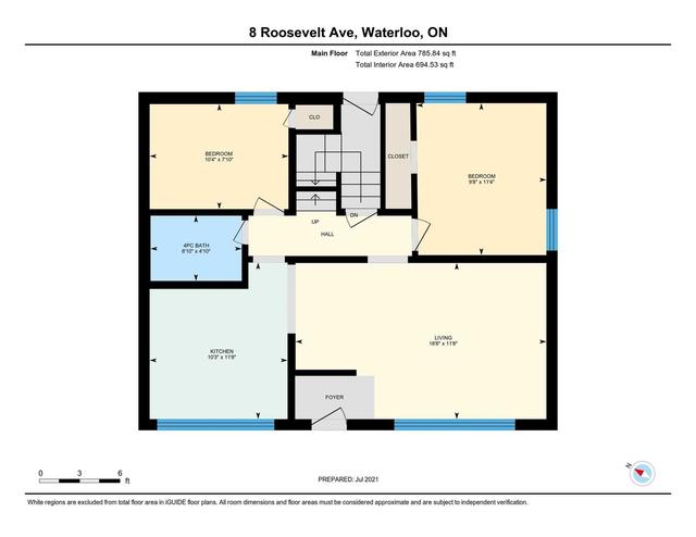 8 Roosevelt Ave, House detached with 4 bedrooms, 2 bathrooms and 3 parking in Waterloo ON | Image 24