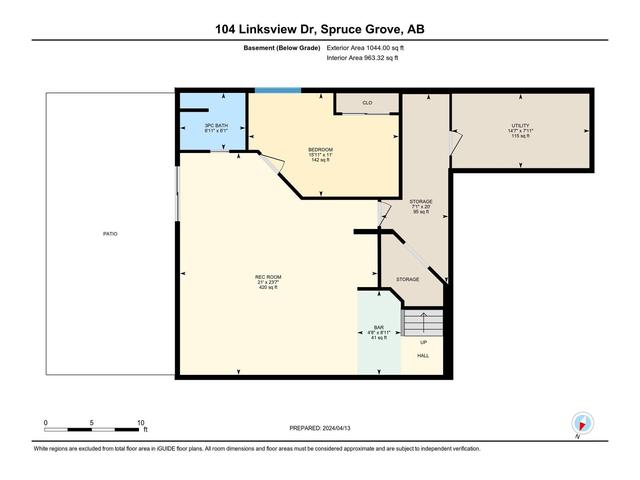 104 Linksview Dr, House detached with 4 bedrooms, 3 bathrooms and null parking in Spruce Grove AB | Image 59