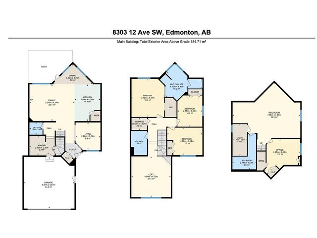 8303 12 Av Sw, House detached with 4 bedrooms, 3 bathrooms and 4 parking in Edmonton AB | Image 50