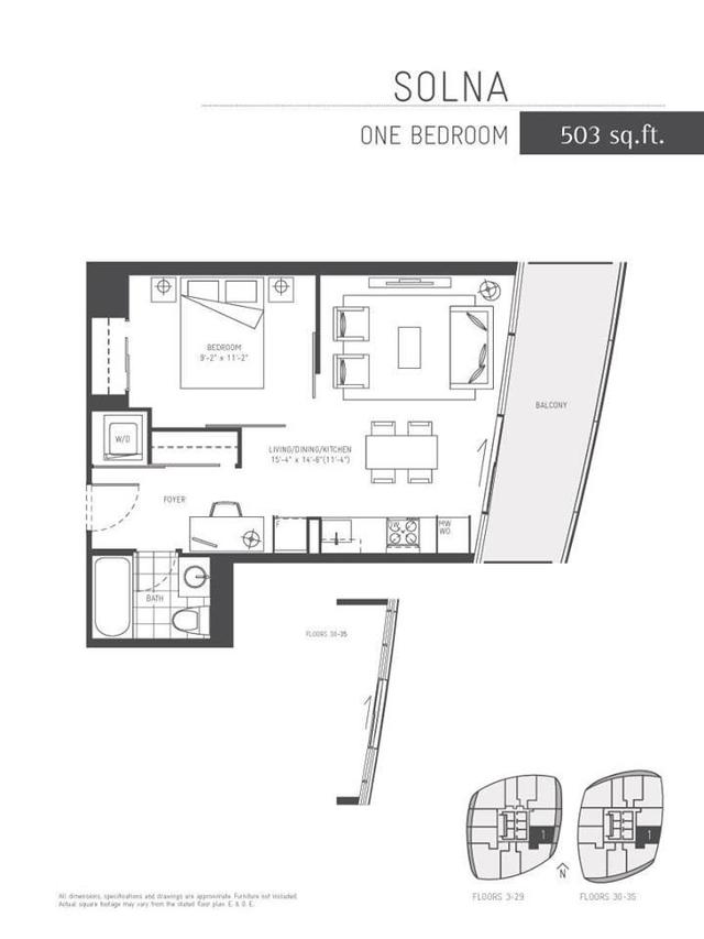 401 - 12 York St, Condo with 1 bedrooms, 1 bathrooms and 0 parking in Toronto ON | Image 9