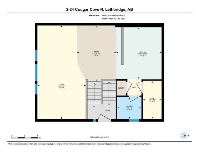 2 - 24 Cougar Cove N, Home with 3 bedrooms, 1 bathrooms and 1 parking in Lethbridge AB | Image 32