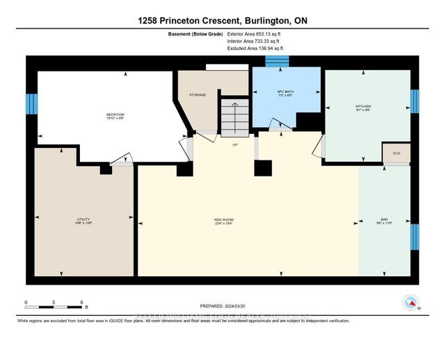 1258 Princeton Cres, House detached with 3 bedrooms, 2 bathrooms and 6 parking in Burlington ON | Image 35