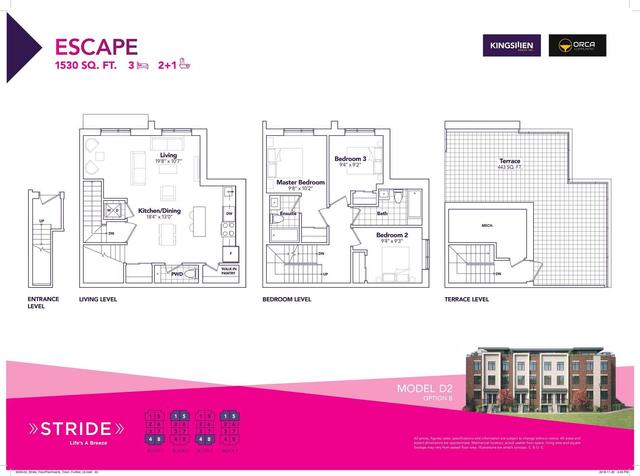 u224 - 1070 Douglas Mccurdy, Townhouse with 3 bedrooms, 3 bathrooms and 1 parking in Mississauga ON | Image 4