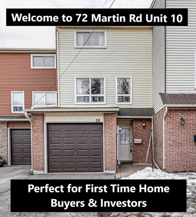 10 - 72 Martin Rd, Townhouse with 3 bedrooms, 2 bathrooms and 2 parking in Clarington ON | Image 1