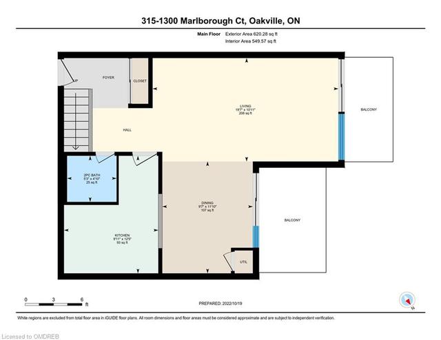 315 - 1300 Marlborough Court, House attached with 3 bedrooms, 1 bathrooms and 1 parking in Oakville ON | Image 23