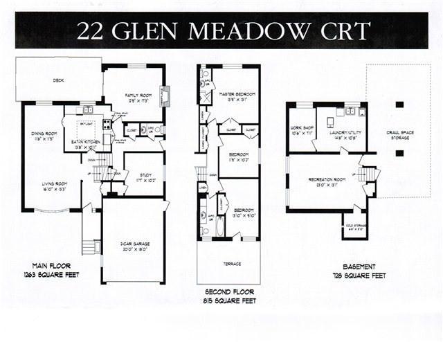 22 Glen Meadow Crt, House detached with 4 bedrooms, 3 bathrooms and 4 parking in Toronto ON | Image 20