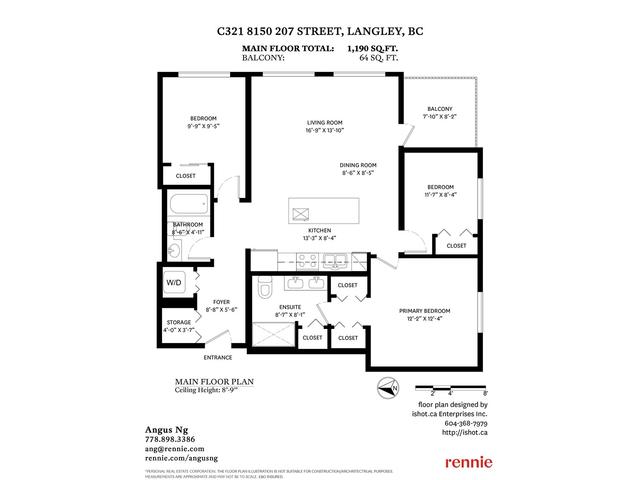 c321 - 8150 207 Street, Condo with 3 bedrooms, 2 bathrooms and 2 parking in Langley BC | Image 32