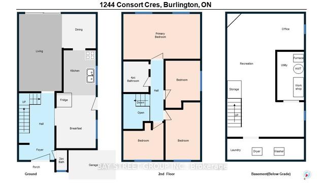 1244 Consort Cres, House attached with 4 bedrooms, 2 bathrooms and 3 parking in Burlington ON | Image 33