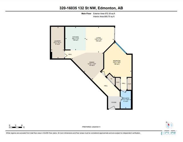 320 - 16035 132 St Nw, Condo with 1 bedrooms, 1 bathrooms and null parking in Edmonton AB | Image 12