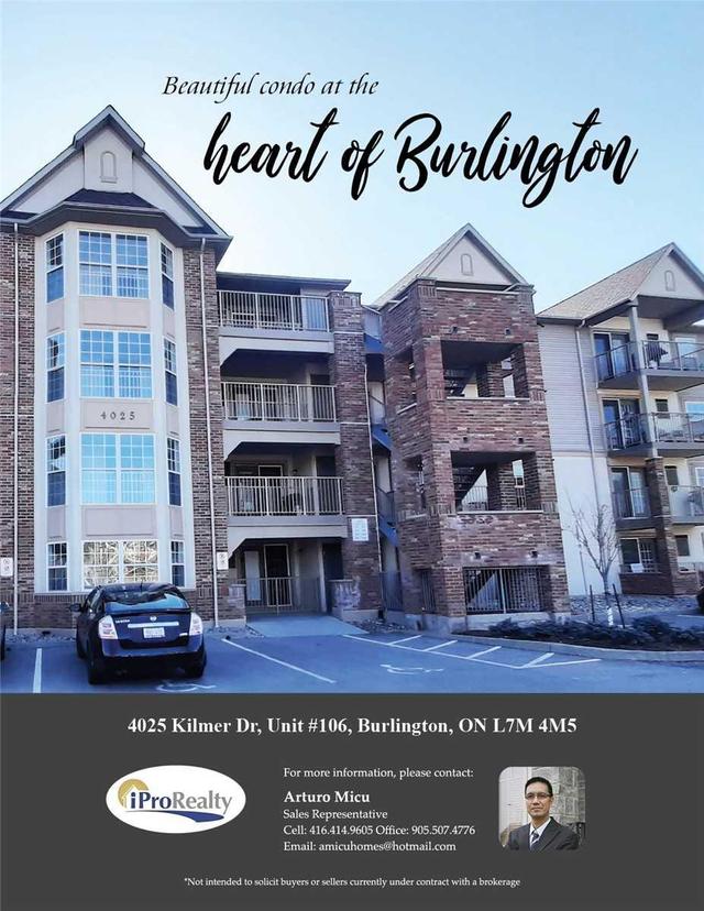 106 - 4025 Kilmer Dr, Condo with 2 bedrooms, 1 bathrooms and 1 parking in Burlington ON | Image 15