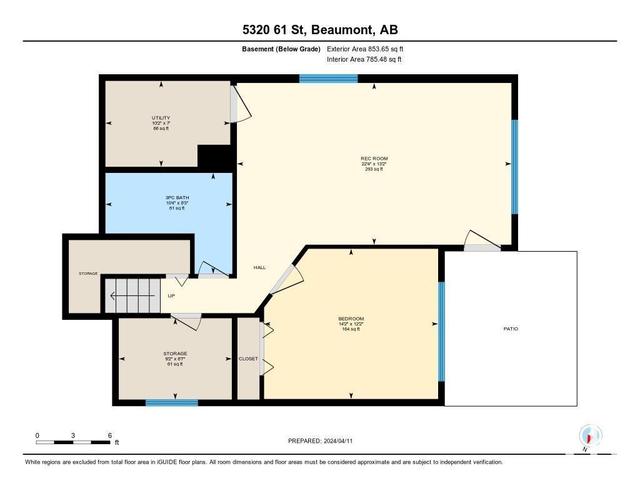 5320 61 St, House detached with 4 bedrooms, 3 bathrooms and 4 parking in Beaumont AB | Image 45