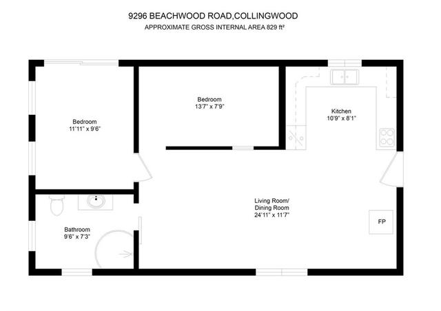 9296 Beachwood Drive, House detached with 2 bedrooms, 1 bathrooms and 2 parking in Collingwood ON | Image 4