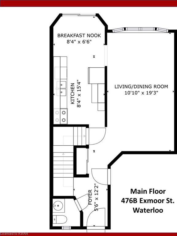 b - 476 Exmoor Street, House semidetached with 3 bedrooms, 1 bathrooms and 3 parking in Waterloo ON | Image 48