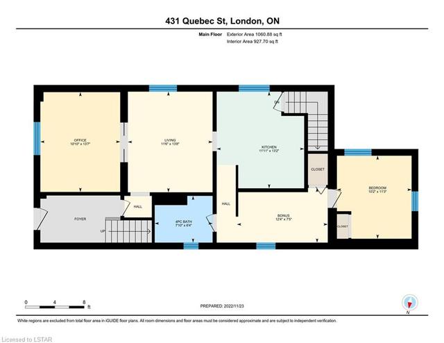 431 Quebec Street, House detached with 2 bedrooms, 2 bathrooms and null parking in London ON | Image 22