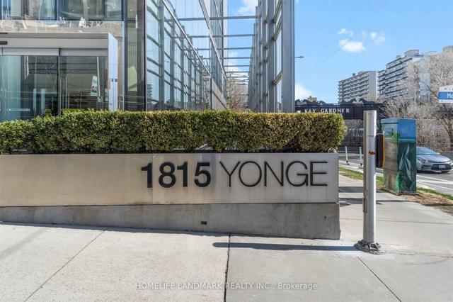 1007 - 1815 Yonge St, Condo with 1 bedrooms, 1 bathrooms and 1 parking in Toronto ON | Image 12