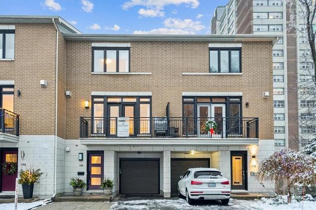 108 Tay Street, Townhouse with 2 bedrooms, 3 bathrooms and 3 parking in Ottawa ON | Card Image