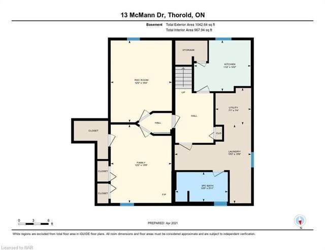 13 Mcmann Dr, House detached with 3 bedrooms, 2 bathrooms and 5 parking in Thorold ON | Image 32