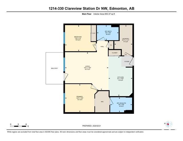 1214 - 330 Clareview Station Dr Nw, Condo with 2 bedrooms, 2 bathrooms and null parking in Edmonton AB | Image 18