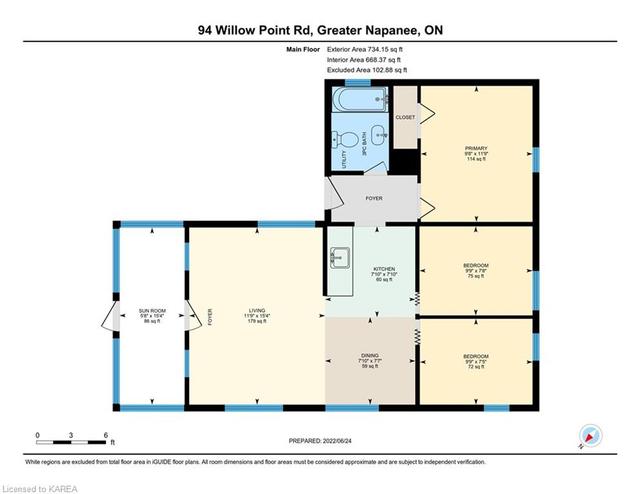 94 Willow Point Lane, House detached with 3 bedrooms, 1 bathrooms and 4 parking in Greater Napanee ON | Image 32
