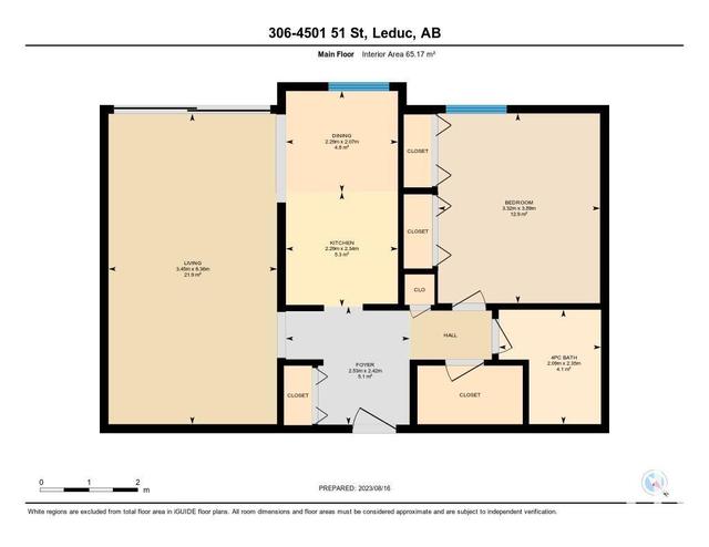 306 - 4501 51 St, Condo with 1 bedrooms, 1 bathrooms and null parking in Leduc AB | Image 32