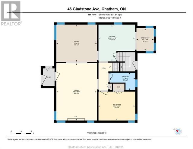 46 Gladstone Avenue, House detached with 3 bedrooms, 1 bathrooms and null parking in Chatham Kent ON | Image 42