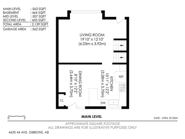 4635 44 Av, House detached with 5 bedrooms, 2 bathrooms and null parking in Gibbons AB | Image 60