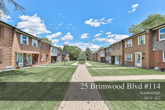 114 - 25 Brimwood Blvd, Townhouse with 4 bedrooms, 3 bathrooms and 2 parking in Toronto ON | Card Image