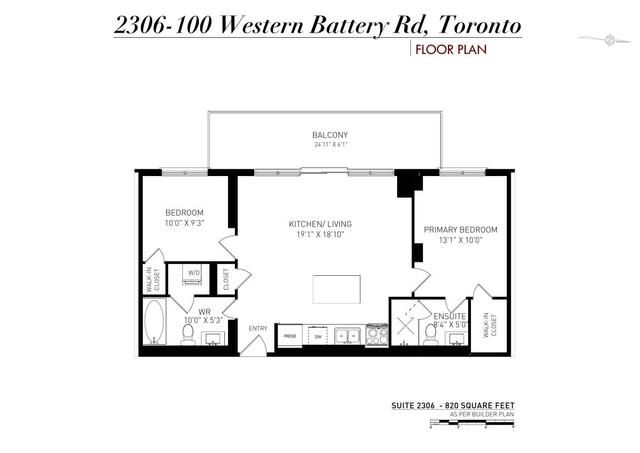 2306 - 100 Western Battery Rd, Condo with 2 bedrooms, 2 bathrooms and 1 parking in Toronto ON | Image 12