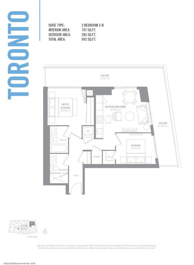 1202 - 2221 Yonge St, Condo with 2 bedrooms, 2 bathrooms and 0 parking in Toronto ON | Image 6