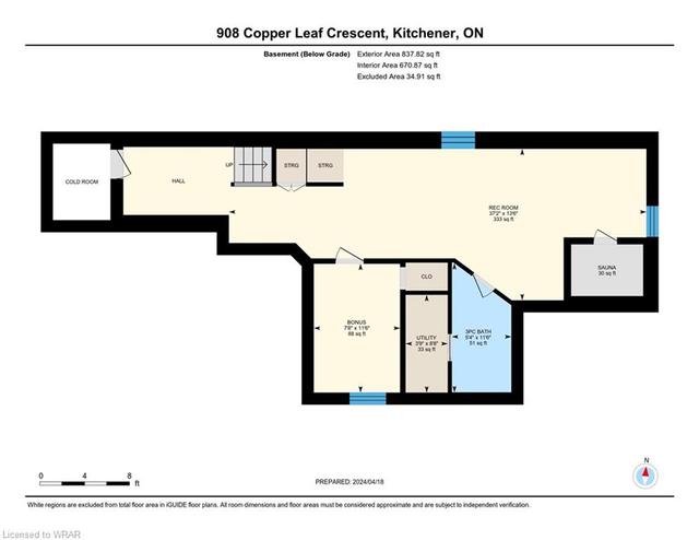 908 Copper Leaf Crescent, House detached with 4 bedrooms, 2 bathrooms and 3 parking in Kitchener ON | Image 46