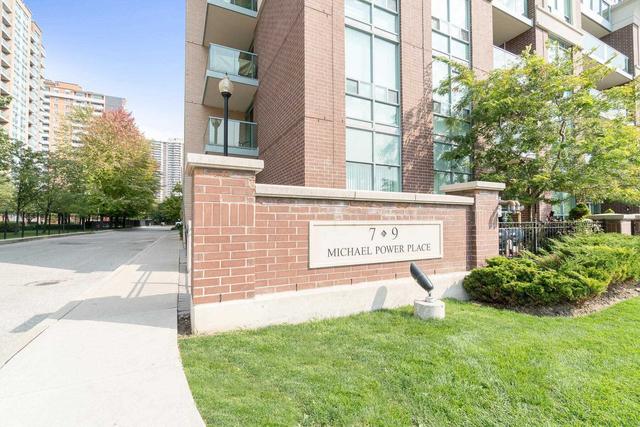 1002 - 9 Michael Power Pl, Condo with 1 bedrooms, 1 bathrooms and 1 parking in Toronto ON | Image 12