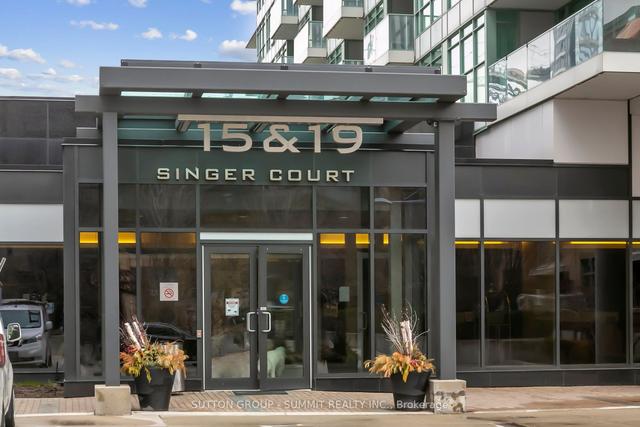 1111 - 15 Singer Crt, Condo with 1 bedrooms, 2 bathrooms and 1 parking in Toronto ON | Image 1