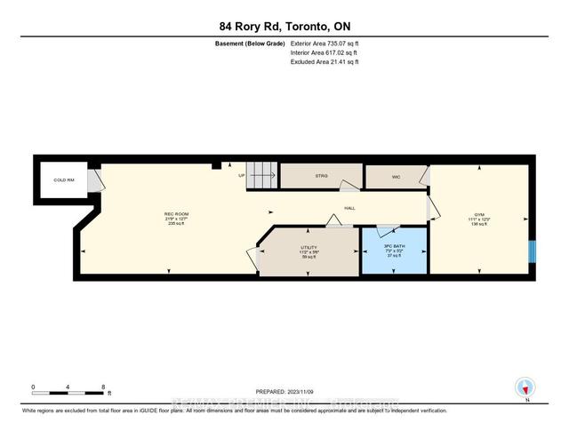 84 Rory Rd, House attached with 3 bedrooms, 4 bathrooms and 4 parking in Toronto ON | Image 24