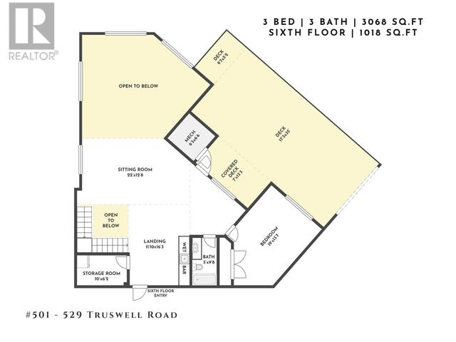501 - 529 Truswell Road, Condo with 3 bedrooms, 3 bathrooms and 2 parking in Kelowna BC | Image 69