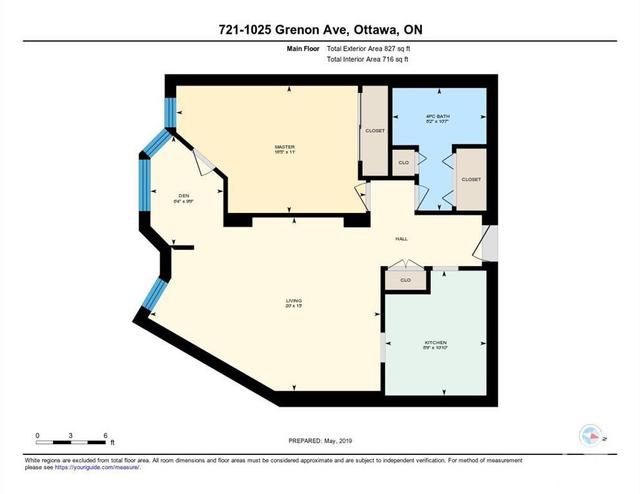 721 - 1025 Grenon Avenue, Condo with 1 bedrooms, 1 bathrooms and 1 parking in Ottawa ON | Image 4