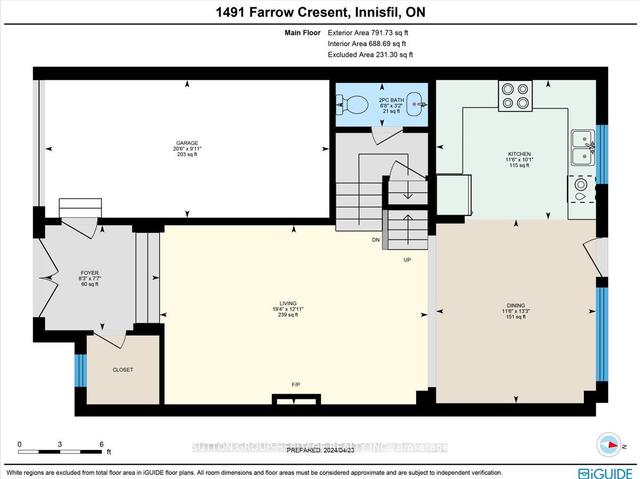 1491 Farrow Cres, House attached with 3 bedrooms, 3 bathrooms and 3 parking in Innisfil ON | Image 19