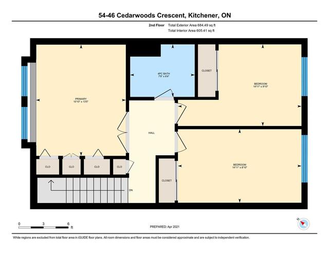 54 - 46 Cedarwoods Cres, Townhouse with 3 bedrooms, 2 bathrooms and 2 parking in Kitchener ON | Image 33