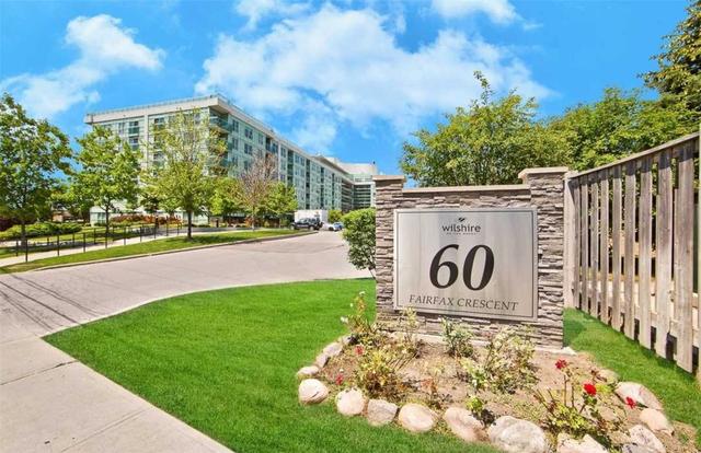 502 - 60 Fairfax Cres, Condo with 2 bedrooms, 1 bathrooms and 1 parking in Toronto ON | Card Image