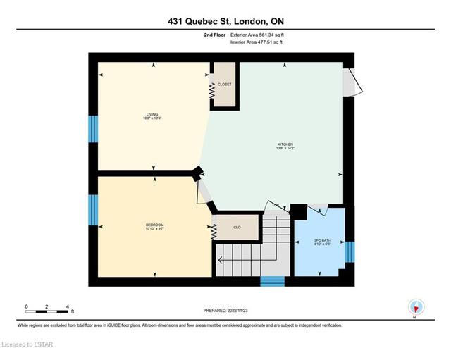 431 Quebec Street, House detached with 2 bedrooms, 2 bathrooms and null parking in London ON | Image 24