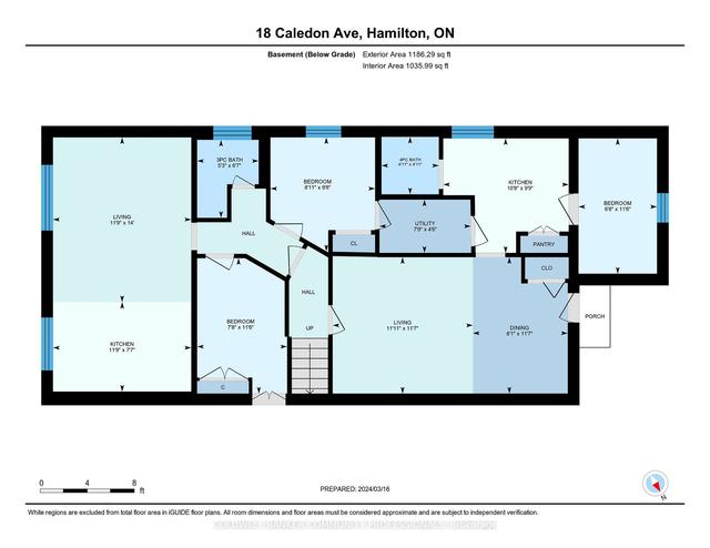 18 Caledon Ave, House detached with 3 bedrooms, 3 bathrooms and 5 parking in Hamilton ON | Image 35