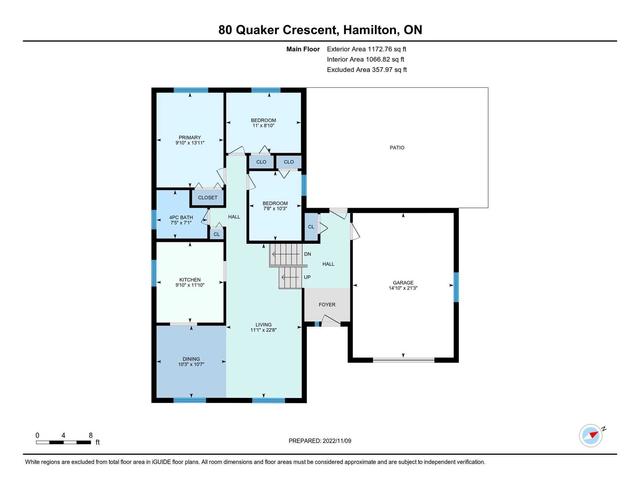 80 Quaker Cres, House detached with 4 bedrooms, 2 bathrooms and 5 parking in Hamilton ON | Image 32