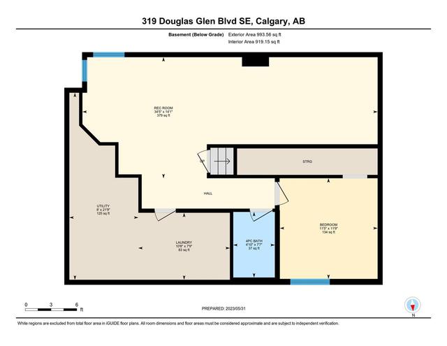 319 Douglas Glen Boulevard Se, House detached with 4 bedrooms, 2 bathrooms and 2 parking in Calgary AB | Image 28