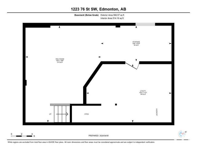 1223 76 St Sw, House semidetached with 3 bedrooms, 2 bathrooms and null parking in Edmonton AB | Image 55