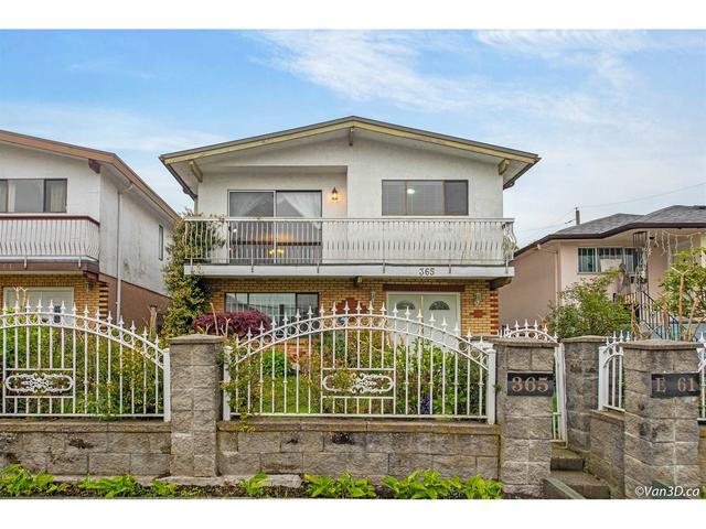 365 E 61st Avenue, House detached with 6 bedrooms, 4 bathrooms and null parking in Vancouver BC | Card Image