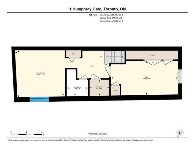1 Humphrey Gate, House attached with 4 bedrooms, 3 bathrooms and 3 parking in Toronto ON | Image 32