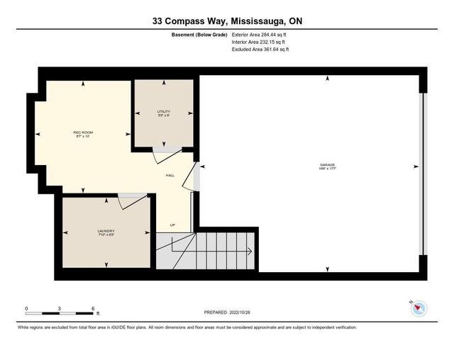 33 Compass Way, Townhouse with 3 bedrooms, 2 bathrooms and 3.5 parking in Mississauga ON | Image 32