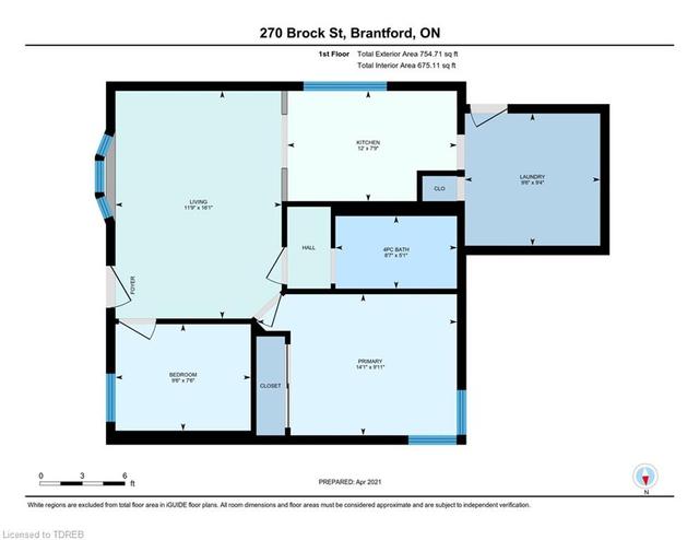 270 Brock Street, House detached with 2 bedrooms, 1 bathrooms and null parking in Brantford ON | Image 34