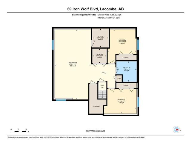 69 Iron Wolf Boulevard, House detached with 4 bedrooms, 3 bathrooms and 4 parking in Lacombe AB | Image 40