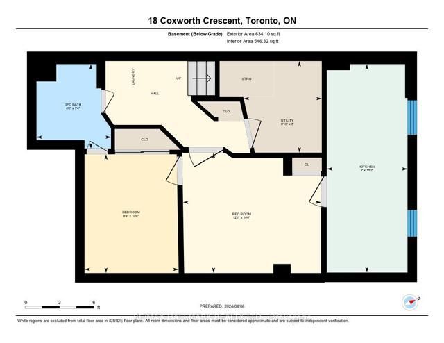 18 Coxworth Cres, House semidetached with 4 bedrooms, 3 bathrooms and 3 parking in Toronto ON | Image 35
